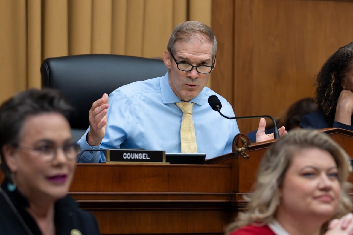 House Judiciary Committee Chair Rep. Jim Jordan, R-Ohio, leads the Select Subcommittee on the Weaponization of the Federal Government, Thursday, July 20, 2023, on Capitol Hill in Washington. (AP Photo/J. Scott Applewhite)