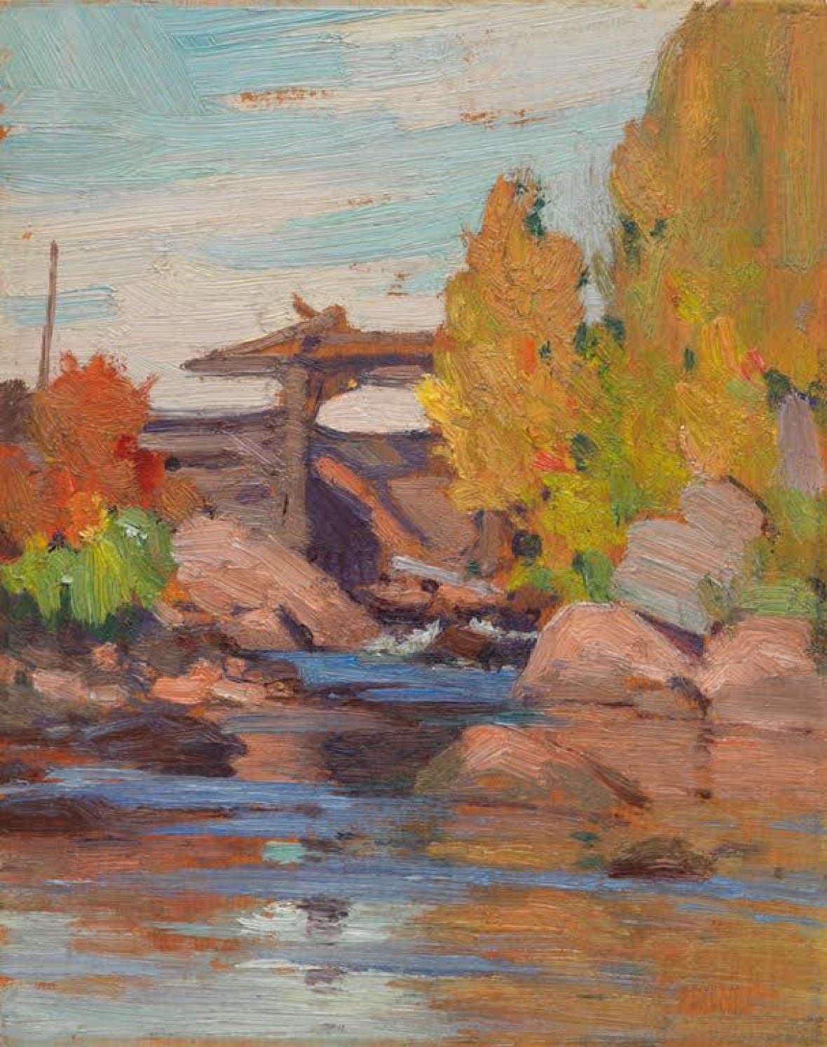 A closer photograph of the painting in question that belongs to Michael Murray.
