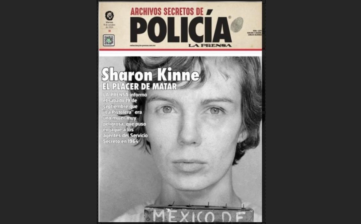A woman on a Spanish-language magazine cover. 