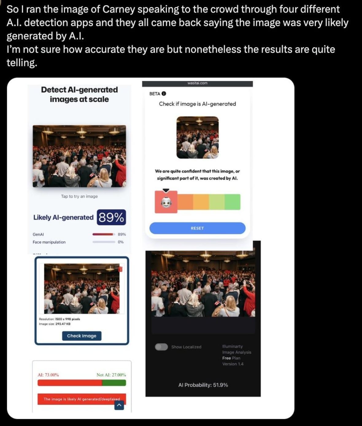 A screenshot of the website X.