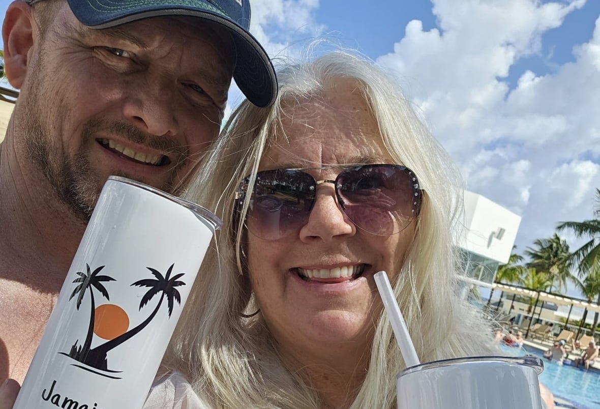Dan Finch and Kristi Rajala enjoying their vacation in Montego Bay, Jamaica.
