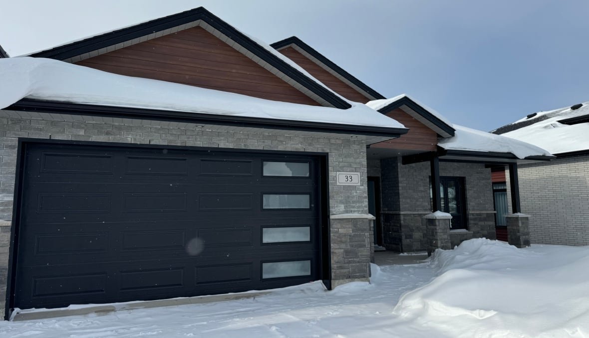 A new house in the winter