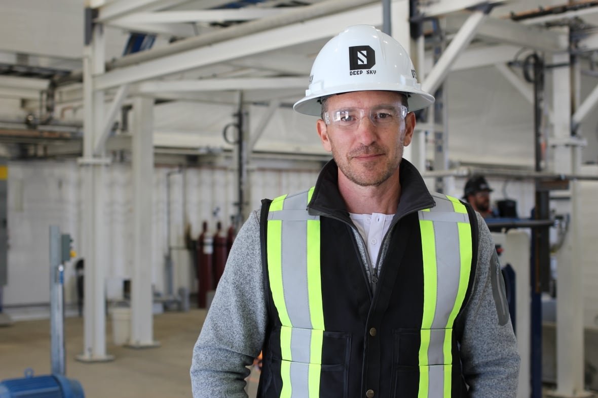 Damien Steel, CEO of Deep Sky, is pictured at the company's Innisfail testing site.