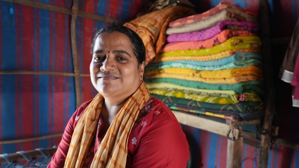 A person looks toward the camera.