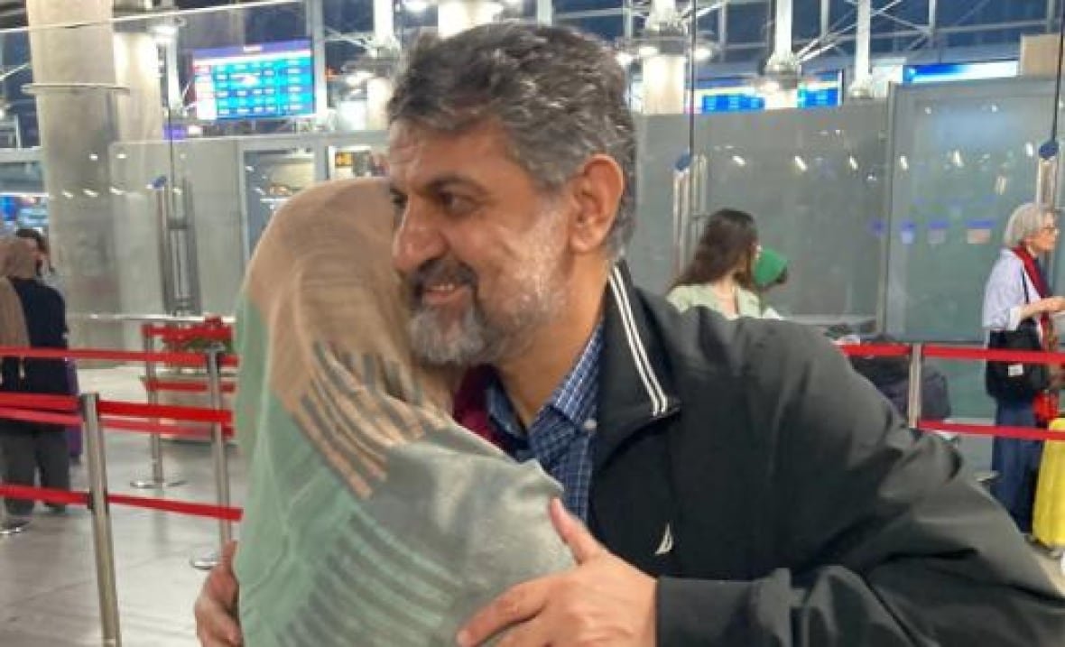 An image Madhi Nasiri posted on Instagram in April at the airport in Iran en route to Canada. 