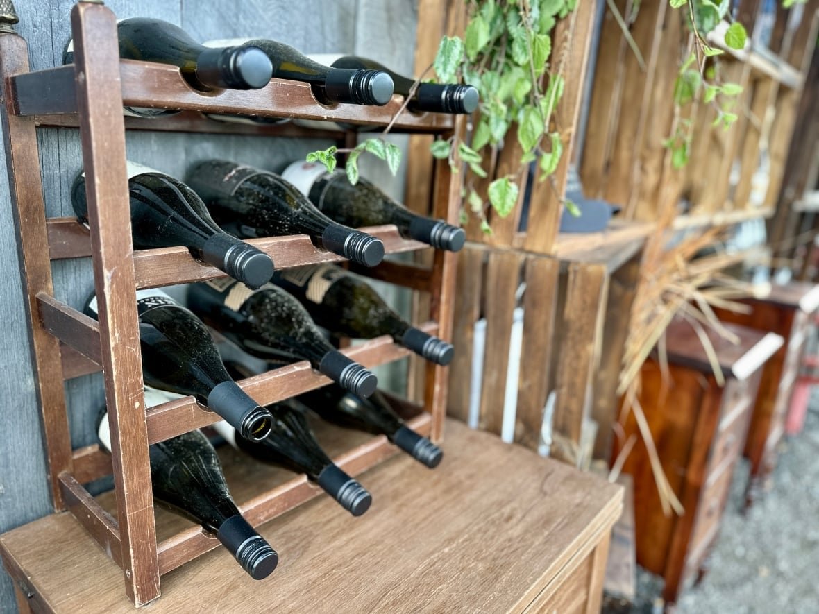 wine bottles