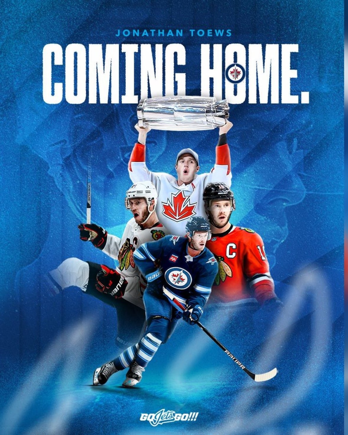 A collage of images of a hockey player