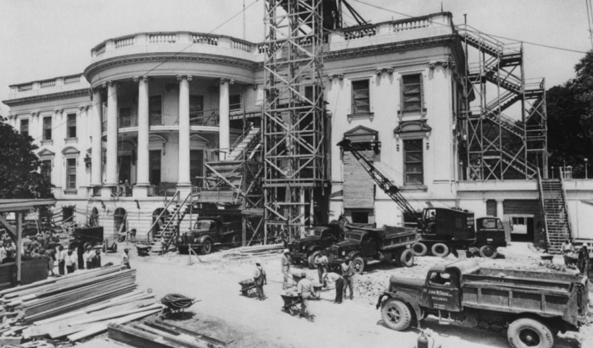 Truman balcony construction