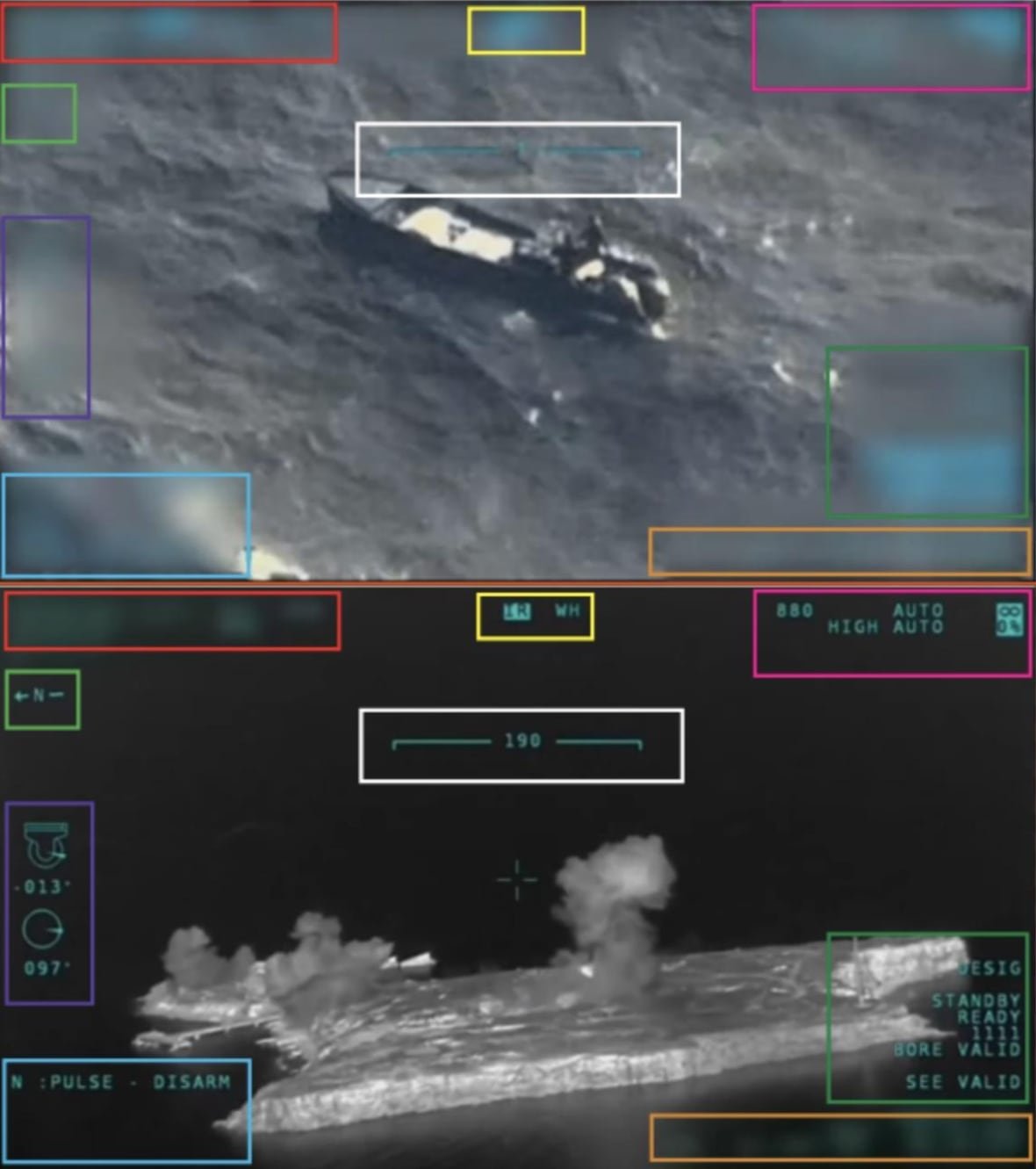 A comparison of two images.