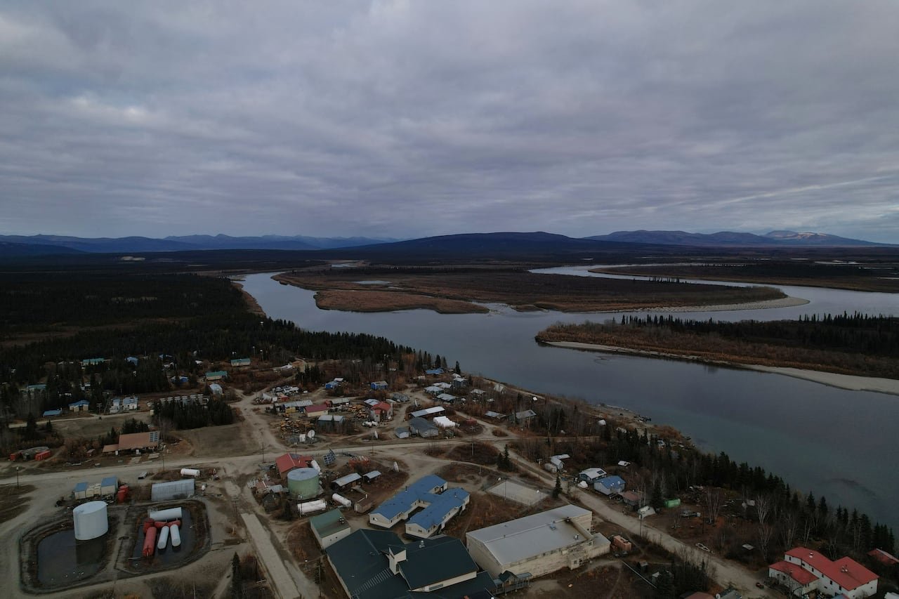 The Gates of the Arctic National Park and Preserve, where the Ambler Road project would pass through, is visible from Ambler, Alaska