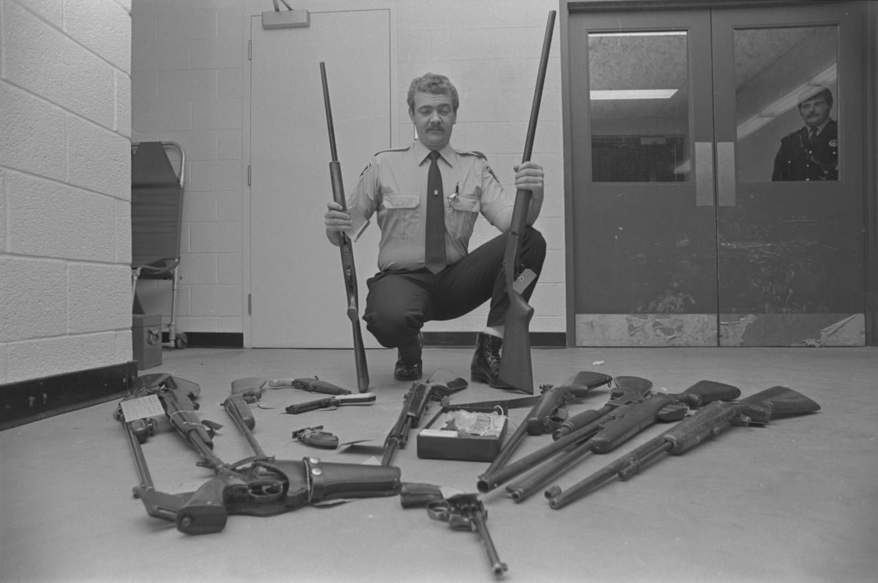 Guns collected by Ottawa police, 1975